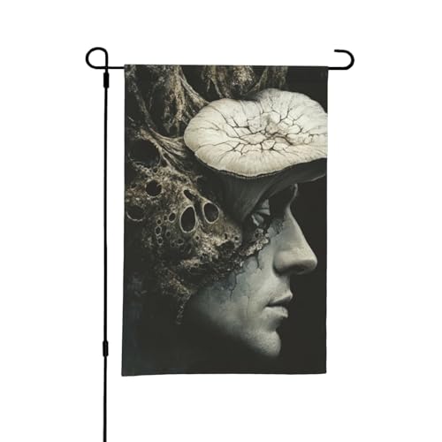 Fallen Angel Abstraktes Poster, doppelseitige Gartenflagge, 12 x 18 Zoll, Hof-Außendekoration von KWQDOZF