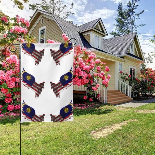Flügel Malaysische Flagge Doppelseitig 28x40 Zoll Hof Außendekoration Flügel Malaysische Flagge Doppelseitig 28x40 Zoll Hof Außendekoration von KWQDOZF
