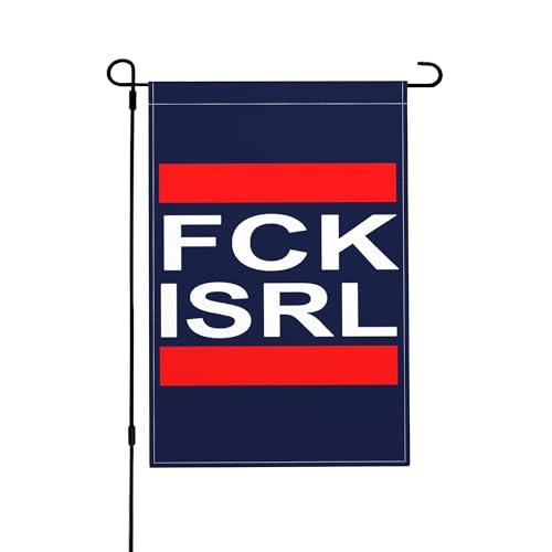 Fuck Israel Flagge Free Palestine Save Gaza Gartenflaggen 12x18 doppelseitige Sackleinen Hofschilder von KWQDOZF