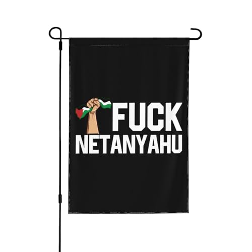 Fuck Netanyahu Gartenflagge 12x18Israel Yard Sign Free Palestine Hausflagge Kein Flaggenständer Doppelseitig Fuck Netanyahu Gartenflagge 12x18Israel Yard Sign Free Palestine Hausflagge Kein Flaggenständer Doppelseitig von KWQDOZF