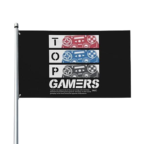 Gamers Premium 3 x 5 Fuß dekorative Outdoor-Flagge lebendige Farben winddicht wasserabweisend ideal für Garten und Veranstaltungen von KWQDOZF