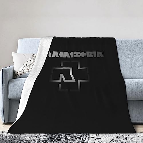 KWQDOZF Ram-m-Steine Flanelldecke ultraweich Micro-Fleece Überwurf Decken leichte Bettwäsche für Sofa Couch Stuhl ganzjährig 60"x50" von KWQDOZF