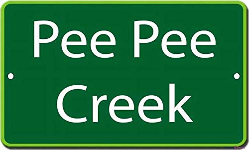 KWQDOZF Straßenschild Warnschild Pee Pee Creek Metall Blechschild Wandkunst Dekor Sicherheitswarnschilder für Außen- und Innenbereich Büroschild 8x12 Zoll KWQDOZF Straßenschild Warnschild Pee Pee Creek Metall Blechschild Wandkunst Dekor Sicherheitswarnschilder für Außen- und Innenbereich Büroschild 8x12 Zoll von KWQDOZF