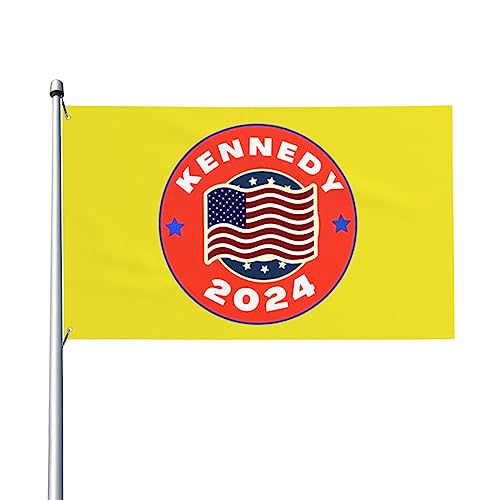 Robert F. Kennedy Jr. Für Präsident 2024 Hausflagge 3x5 FT Flagge einseitig außen lebendige Farbe lichtbeständig Banner Hof-Außendekoration von KWQDOZF