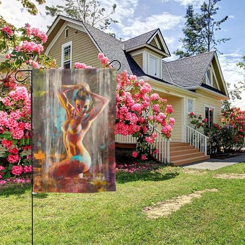 Sexy Nude Abstraktes Poster, doppelseitige Gartenflagge, 28 x 40 Zoll, Hof-Außendekoration Sexy Nude Abstraktes Poster, doppelseitige Gartenflagge, 28 x 40 Zoll, Hof-Außendekoration von KWQDOZF