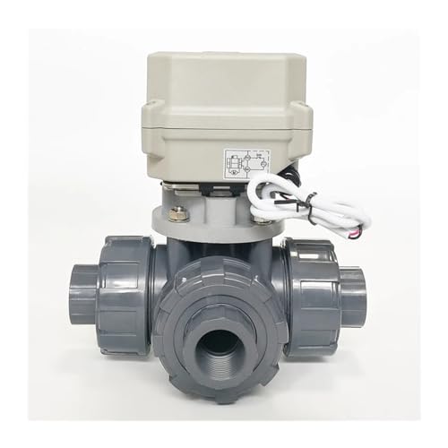 3-Wege-UPVC-Kugelhahn DN20 DC12 V betätigter Kugelhahn (NPT-AC24V-CR301) von KWQNPHTRN