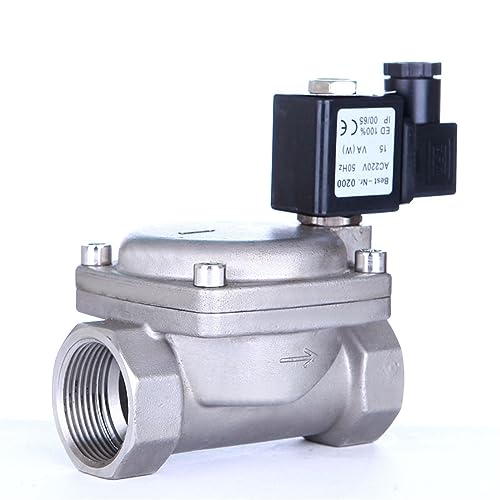 Hochdruck-Magnetventil, Edelstahl, 110 V, 24 V, 12 V, 24 V, normalerweise geschlossen (G-230vac-nbr-Dichtung) von KWQNPHTRN