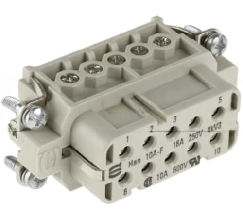 KWQNPHTRN 10 STÜCKE 09200102812 Schwerlaststecker Kleiner 10-poliger 10-poliger Stecker HAN-10A-F KWQNPHTRN 10 STÜCKE 09200102812 Schwerlaststecker Kleiner 10-poliger 10-poliger Stecker HAN-10A-F von KWQNPHTRN