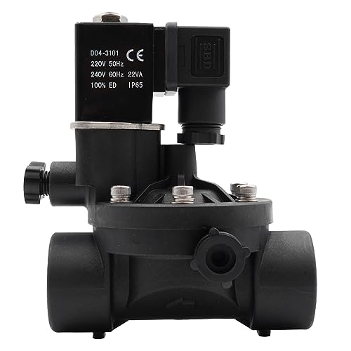 Normalerweise geschlossen oder offen, AC 220 V, 2-Wege-Magnetventil, Wasserventile mit manuellem Schalter und Durchflusseinstellung. (Npt-DC 12 V, normalerweise geschlossen, 1,3 cm) von KWQNPHTRN