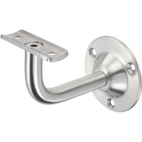 KWS - 4524 Handlaufstütze gewölbte Auflage silberf. lackiert von KWS