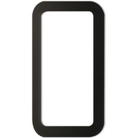 KWS Muschelgriff eckig 120x65mm, selbstklebend, Schiebetürmuschel Aluminium schwarz matt von KWS