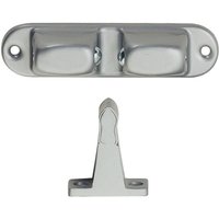 KWS - Türhalter 1083 mit verstellbarer Druckkugel, Wandab. 70mm,Alu/Stahl silber lack. von KWS