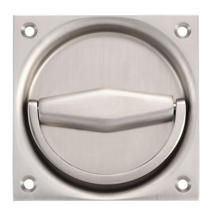 Klappringgriffmuschel 90x90mm Aluminium eloxiert von KWS