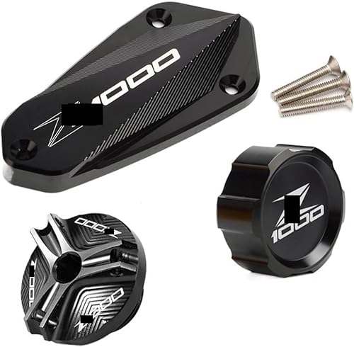 Motorrad-Bremsflüssigkeitsdeckel, Motorrad-Tankdeckel for Kawasaki for Z1000 for Z1000R 2011-2022 Motorradzubehör Vorderer hinterer Bremsflüssigkeitsbehälterdeckel und Öleinfülldeckel, stabil(A set bl Motorrad-Bremsflüssigkeitsdeckel, Motorrad-Tankdeckel for Kawasaki for Z1000 for Z1000R 2011-2022 Motorradzubehör Vorderer hinterer Bremsflüssigkeitsbehälterdeckel und Öleinfülldeckel, stabil(A set bl von KWTN