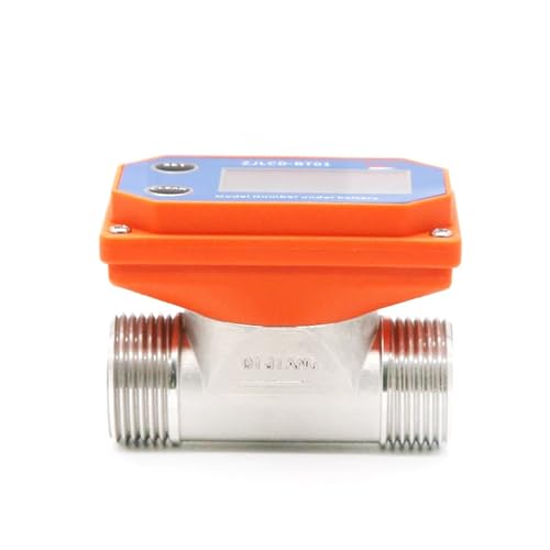 1PCS Industrielle Intelligente Digital Display Durchflussmesser Hochpräzise Abwasser Rohr Sensor Flüssigkeit Meter Edelstahl Interne Zähne(ZJSUS-BT01-DN25) von KWWEWEB