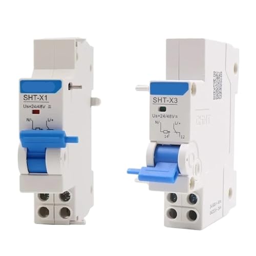 Arbeitsstromauslöser SHT-X1 SHT-X3 AC230V/400V AC/DC 24/48V Zubehör for Leistungsschalter NXB-63 Serie NXB(AC DC 24V 48V,FOR NXB 1A-63A MCB) von KWWEWEB