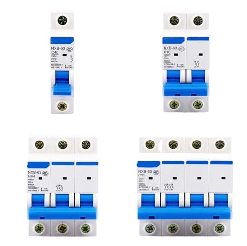NXB-63 DZ30 DZ40 EPN DPN TPN 1P 2P 3P 4P AC 230/400V Circuit Breaker DIN Schiene Montage Miniatur Haushalt Luft Schalter(2P,40A) von KWWEWEB