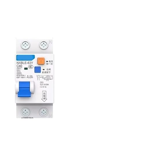 NXBLE-63Y 6A 10A 16A 32A 63A 10MA 30MA 0,01 A 0,03 A RCBO 1P + N fehlerstromschutzschalter über Leckage schutz(30MA 1P 1N,40A) von KWWEWEB