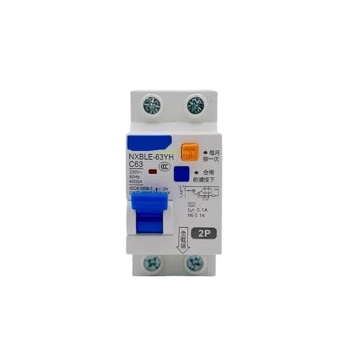 NXBLE-63YH 100MA 0,1A RCBO Fehlerstrom-Schutzschalter Thermo-Magnetschalter NXBLE 32A 40A 63A 125A(1P N,10A) von KWWEWEB