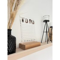 Acrylglas Todo Liste Abwischbar | Notizblock Wiederverwendbar Planer Aufgabenliste Personalisierte von KWunderwerke