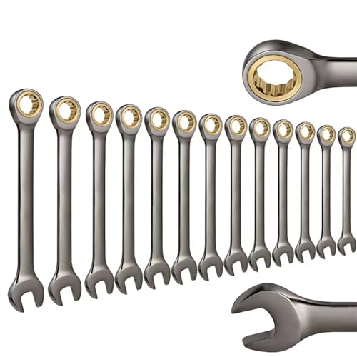 KX-ENERGIE 1 Stück Maul-Ratschenschlüssel,72 Zähne,Metrischer 22mm Ringmaulschlüssel Cr-V-Konstruktion, Vernickelte Rostschutzbeschichtung, für Befestigungselemente Mutter Bolzen KX-ENERGIE 1 Stück Maul-Ratschenschlüssel,72 Zähne,Metrischer 22mm Ringmaulschlüssel Cr-V-Konstruktion, Vernickelte Rostschutzbeschichtung, für Befestigungselemente Mutter Bolzen von KX-ENERGIE