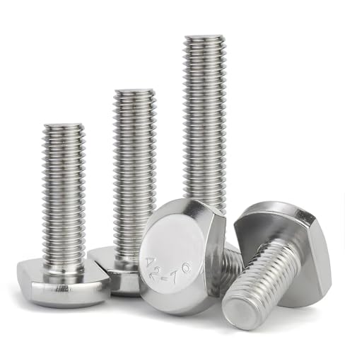 KX-ENERGIE 10 Stück Hammerkopfschrauben M12x100mm GB37 304 A2-70 Edelstahl V2A T-Nut Rutsche Schiene T Form Typ Rechteck Hammer Kopf Schraube Bolzen T-Mutter KX-ENERGIE 10 Stück Hammerkopfschrauben M12x100mm GB37 304 A2-70 Edelstahl V2A T-Nut Rutsche Schiene T Form Typ Rechteck Hammer Kopf Schraube Bolzen T-Mutter von KX-ENERGIE