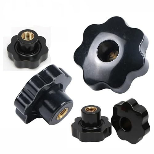 KX-ENERGIE 10 Stück Sterngriffmutter Perforation Spannmuttern M10,sterndurchmesser 50 mm Knob Griff Kunststoff Sterngriffschraube mit Innengewinde Klemmmutter für Werkzeugmaschinen und Geräte KX-ENERGIE 10 Stück Sterngriffmutter Perforation Spannmuttern M10,sterndurchmesser 50 mm Knob Griff Kunststoff Sterngriffschraube mit Innengewinde Klemmmutter für Werkzeugmaschinen und Geräte von KX-ENERGIE
