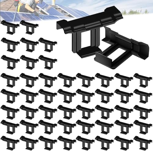 KX-ENERGIE 100 Stück Solarpanel Wasserablauf Clips, Entwässerung Clips 30mm Solarpanel Schlammentfernungsclip PV Module Reinigung Clips für Wasserablauf Solarmodul von KX-ENERGIE