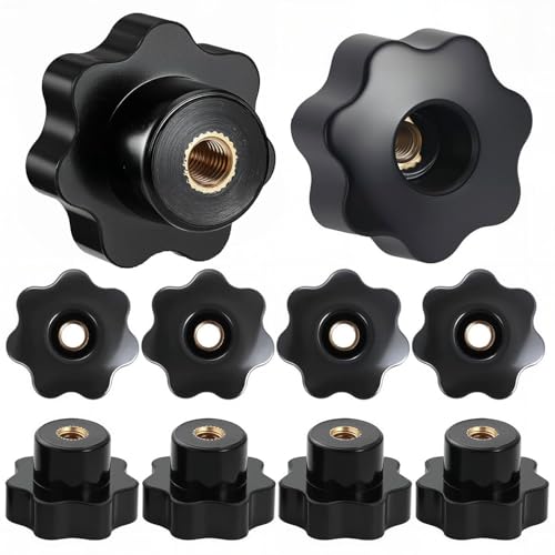 KX-ENERGIE 50 Stück Sterngriffmutter Perforation Spannmuttern M10,sterndurchmesser 50 mm Knob Griff Kunststoff Sterngriffschraube mit Innengewinde Klemmmutter für Werkzeugmaschinen und Geräte KX-ENERGIE 50 Stück Sterngriffmutter Perforation Spannmuttern M10,sterndurchmesser 50 mm Knob Griff Kunststoff Sterngriffschraube mit Innengewinde Klemmmutter für Werkzeugmaschinen und Geräte von KX-ENERGIE