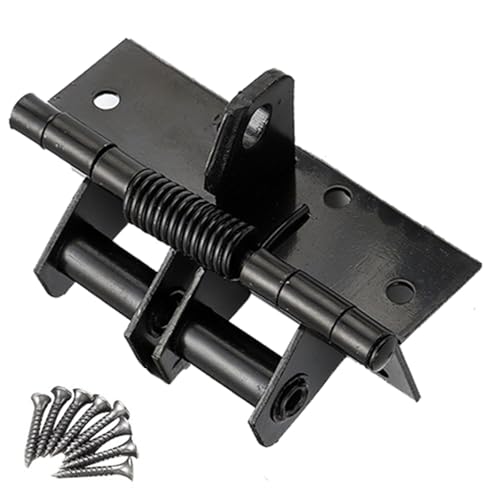 90-Grad-Positionierung Selbstausrichtendes Federsc Gefederte Türscharniere, 4 Zoll, 90-Grad-Positionierung, mehrfarbig(Black) von KXAOXGRC
