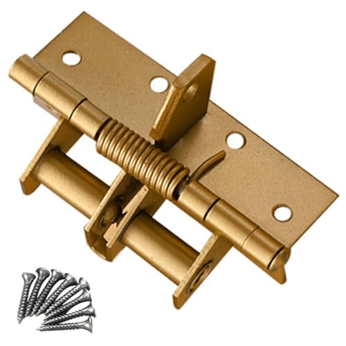 90-Grad-Positionierung Selbstausrichtendes Federsc Gefederte Türscharniere, 4 Zoll, 90-Grad-Positionierung, mehrfarbig(Yellow) von KXAOXGRC