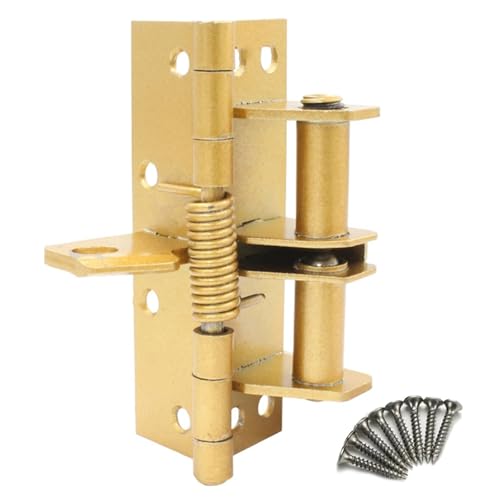 90-Grad-Positionierung Selbstausrichtendes Federsc Selbstschließende Federscharniere mit 90-Grad-Positionierung for Holztürschränke, mehrfarbig(Gold) von KXAOXGRC
