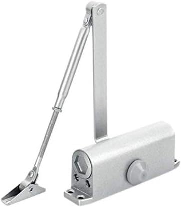 Automatischer Aluminium-Türschließer, Türschließer, runder Typ, einstellbar, automatische Feder, hydraulisches Schließverriegelungssystem von KXAOXGRC
