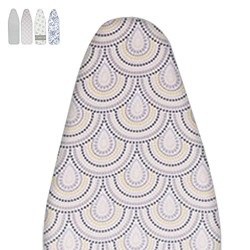 Bügelbrettbezug, Bügelbrettbezug aus Baumwolle, verschiedene Größen, 81 x 30 bis 122 38 cm(B,92 * 33Cm) von KXAOXGRC