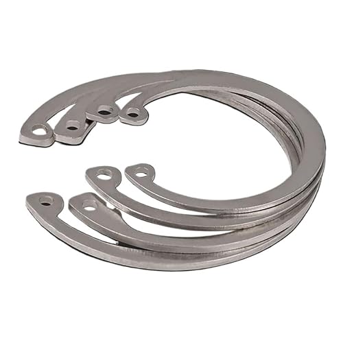 C-Clips-Sicherungsringe, 304 A2 Edelstahl C-Clip Unterlegscheiben Sicherungsring Mehrere Größen Packung mit 2 oder 10 Stück(10pcs,M18) von KXAOXGRC