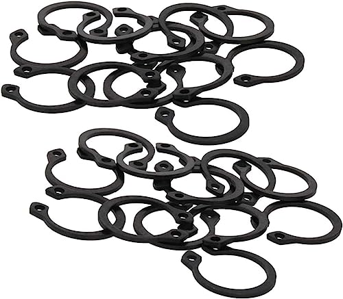 C-Clips-Sicherungsringe, 5–9 mm externe Sicherungsringe C-Clips Sicherungsring Packung mit 200 Stück 65Mn Manganstahl(9mm) von KXAOXGRC