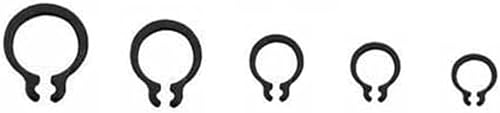 C-Clips-Sicherungsringe, Außensicherungsringe Sprengringe Sicherungsring Set 25 Stück M3-M9 Kohlenstoffstahl Schwarz(8mm) von KXAOXGRC