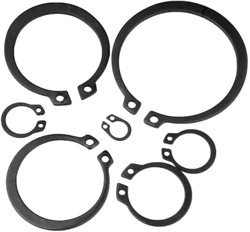 C-Clips-Sicherungsringe, Externe Sicherungsringe vom Typ C for Wellen aus Manganstahl M3 bis M20, X-Pack(50pcs,M6) von KXAOXGRC