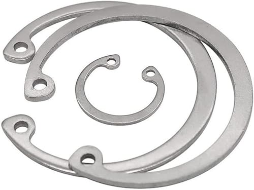 C-Clips-Sicherungsringe, Sicherungsring Typ C, Innenloch, 50 Stück, 304 Edelstahl, M8 bis M15(50pcs M10) von KXAOXGRC