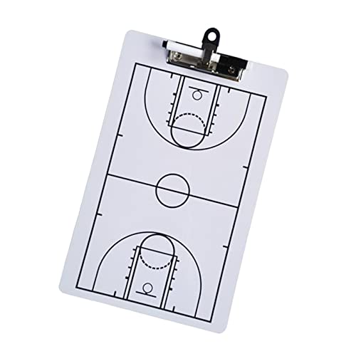 Coaching-Taktik-Tafel, Basketball Coaches Klemmbrett doppelseitig mit Marker Full und Half Court tragbar Coaching-Taktik-Tafel, Basketball Coaches Klemmbrett doppelseitig mit Marker Full und Half Court tragbar von KXAOXGRC