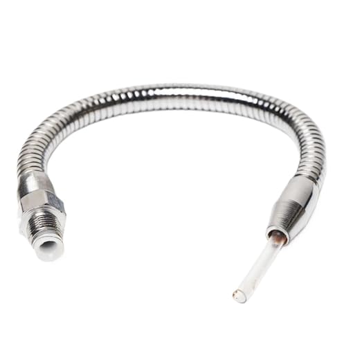 Flexibles Wasser-Öl-Kühlungsrohr aus Metall, Metall- oder SS-Edelstahlrohr Wasser, flexibler Ölkühlmittelschlauch Kühlrohr Drehbankschalter + rund(3/8-EXTERNAL THREAD 800mm) von KXAOXGRC
