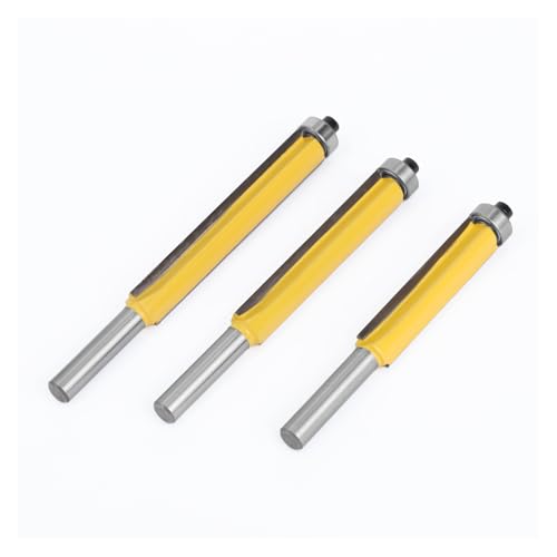 Flush Trim Router Bit With Bearing, 3er-Pack 8 mm Schaft Flush Trim Router Bit mit Lager Wolframkarbid mehrere Größen(3 PCS SET) von KXAOXGRC