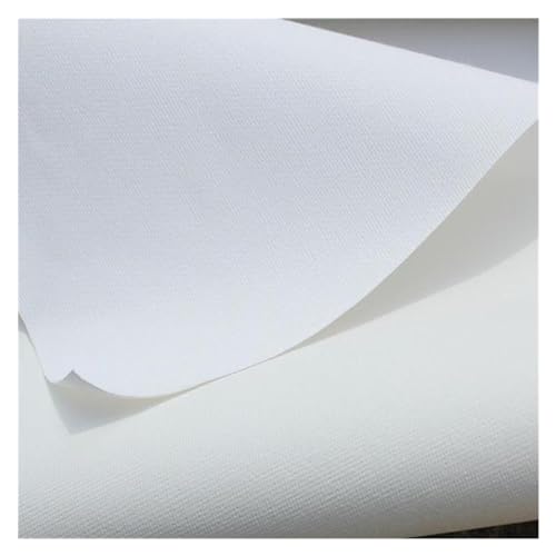 KXAOXGRC Leere Leinwandrolle, Grundierte weiße Baumwoll-Leinwandrolle for Öl- und Acrylmalerei, 280 g, 28–58 cm breit(58cm X 5m) von KXAOXGRC