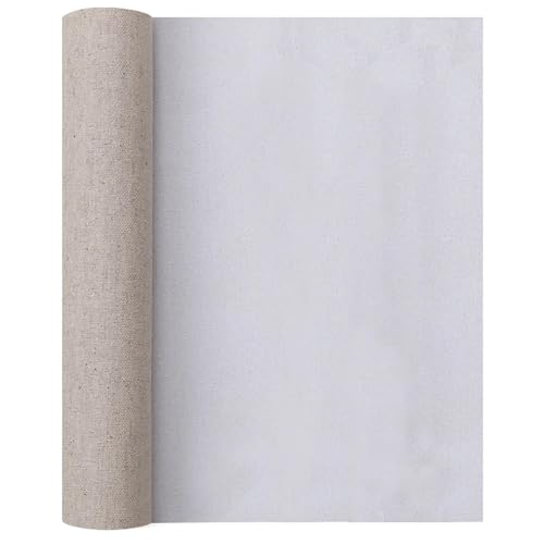 KXAOXGRC Leere Leinwandrolle, Leere, mit Leinenmischung grundierte Leinwandrolle for Acryl- und Ölgemälde in Mehreren Größen(0.68 x1m) von KXAOXGRC