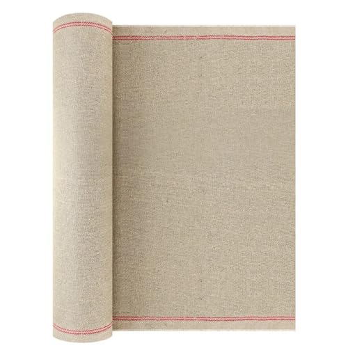 KXAOXGRC Leere Leinwandrolle, Leere Leinwandrolle, Leinen, Grau, 60–70 cm Breite, 2 m Länge, for Öl- und Acrylmalerei(Width70cm 2m) von KXAOXGRC