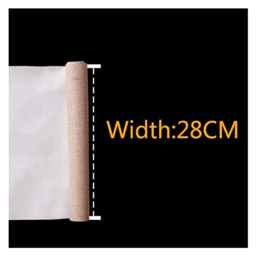 KXAOXGRC Leere Leinwandrolle, Leere Leinwandrolle for Acryl- und Ölgemälde, Leinenmischung, grundiert, 1 m Länge, 28–88 cm Breite(Width 28cm 1m Length) von KXAOXGRC