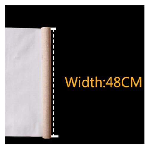 KXAOXGRC Leere Leinwandrolle, Leere Leinwandrolle for Acryl- und Ölgemälde, Leinenmischung, grundiert, 1 m Länge, 28–88 cm Breite(Width 48cm 1m Length) von KXAOXGRC