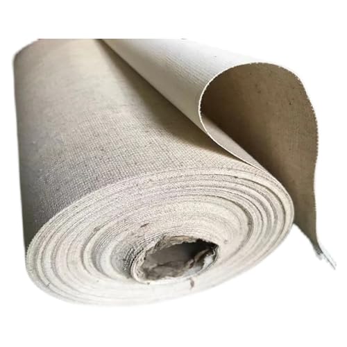 KXAOXGRC Leere Leinwandrolle, Leere Leinwandrolle for Öl- und Acrylmalerei, Baumwoll-Leinen-Mischgewebe, grundiert, 28–108 cm breit, 5 m lang(28cm Wide Cotton) von KXAOXGRC