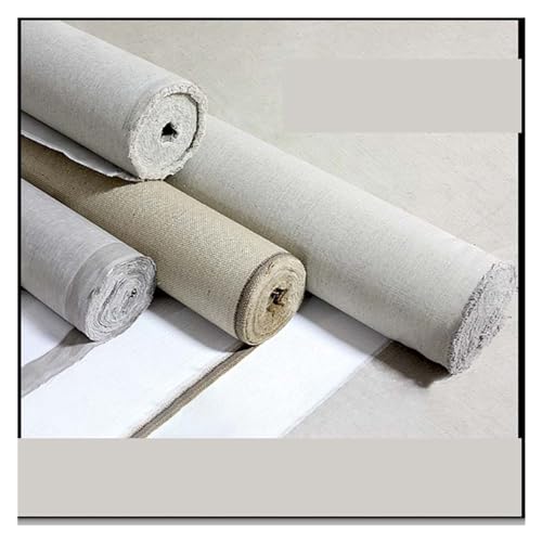 KXAOXGRC Leere Leinwandrolle, Mit Leinen grundierte, Leere Leinwandrolle for Acryl- und Ölmalerei, Breite 28–88 cm, Länge 3–5 m(5m Long Width 48cm) von KXAOXGRC
