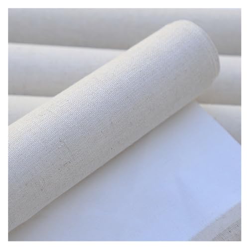 KXAOXGRC Leere Leinwandrolle, Professionelle Leere Leinwandrolle for Acryl- und Ölgemälde, Leinenmischung, grundiert, Künstlerbedarf, 1 m(Width 38cm) von KXAOXGRC